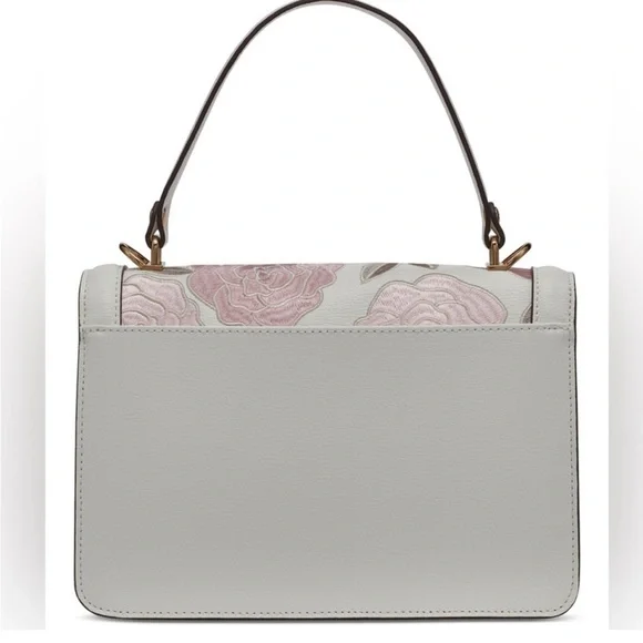 NWT! Karl Lagerfeld Simone Embroidered
Camellia Flap Crossbody - Picture 5 of 7